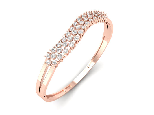 Triple Row Diamond Bracelet