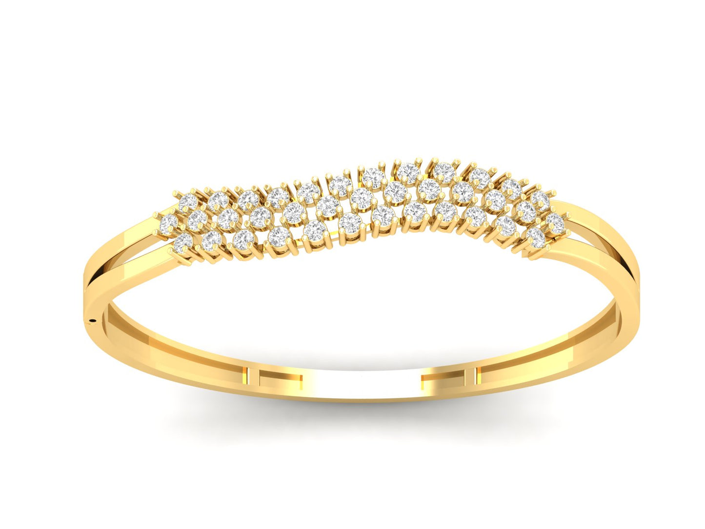 Triple Row Diamond Bracelet