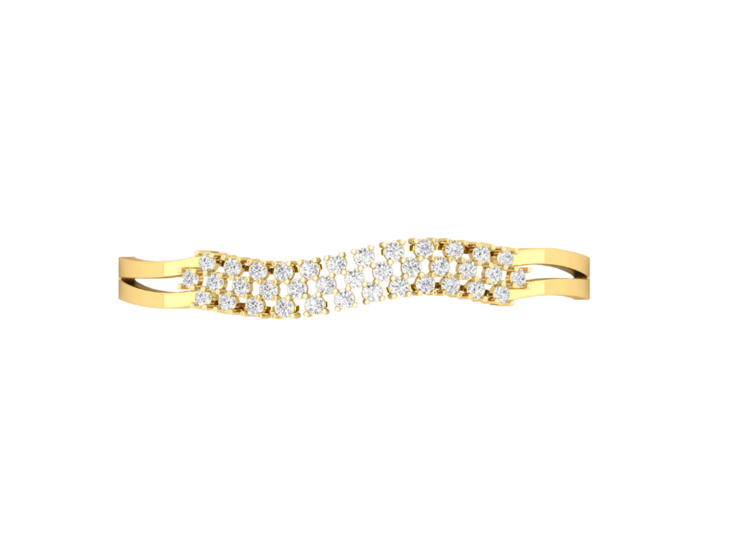 Triple Row Diamond Bracelet