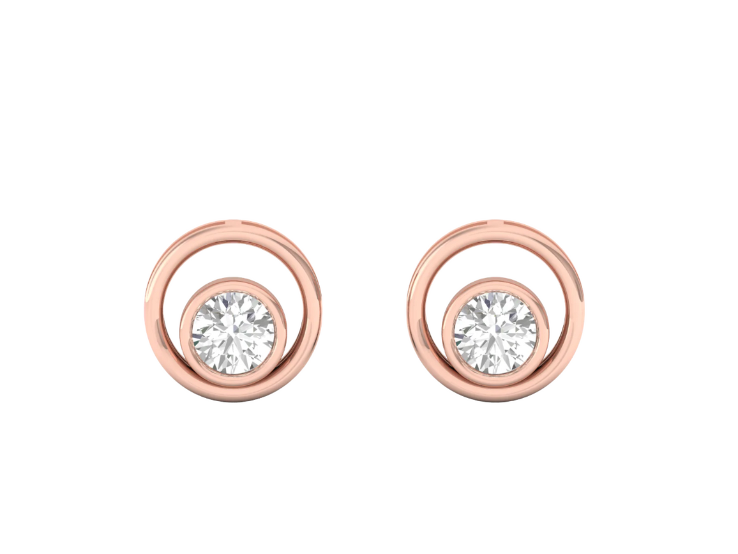 Orbital Diamond Stud Earrings