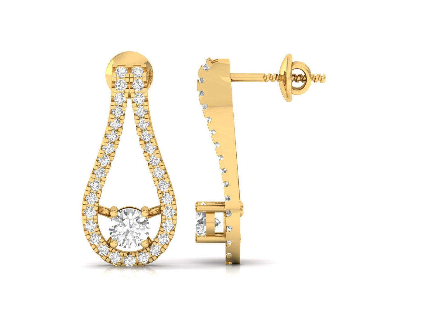 Dazzling Diamond Teardrop Earrings