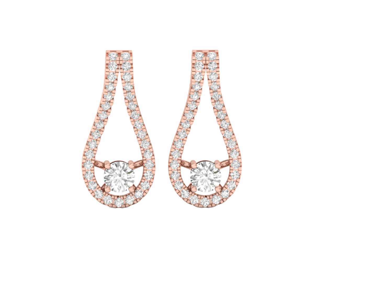 Dazzling Diamond Teardrop Earrings