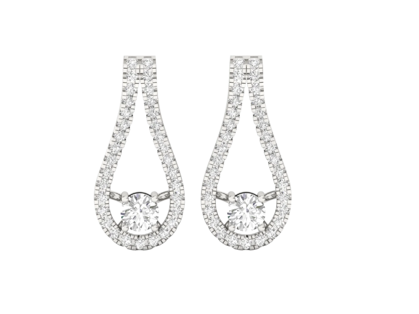 Dazzling Diamond Teardrop Earrings