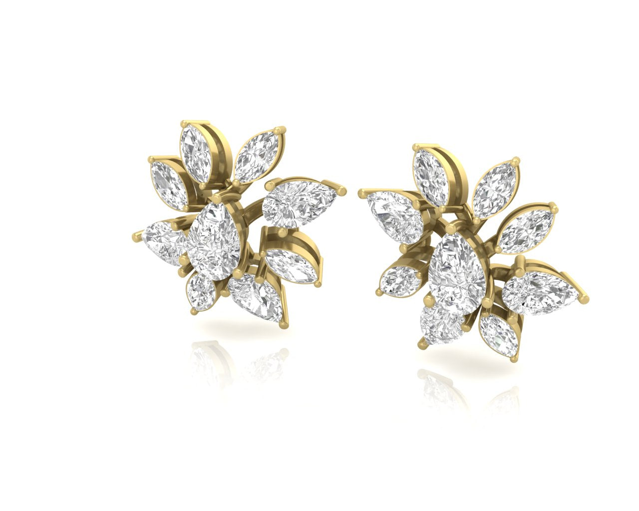 Sparkle Bloom Diamond Earrings