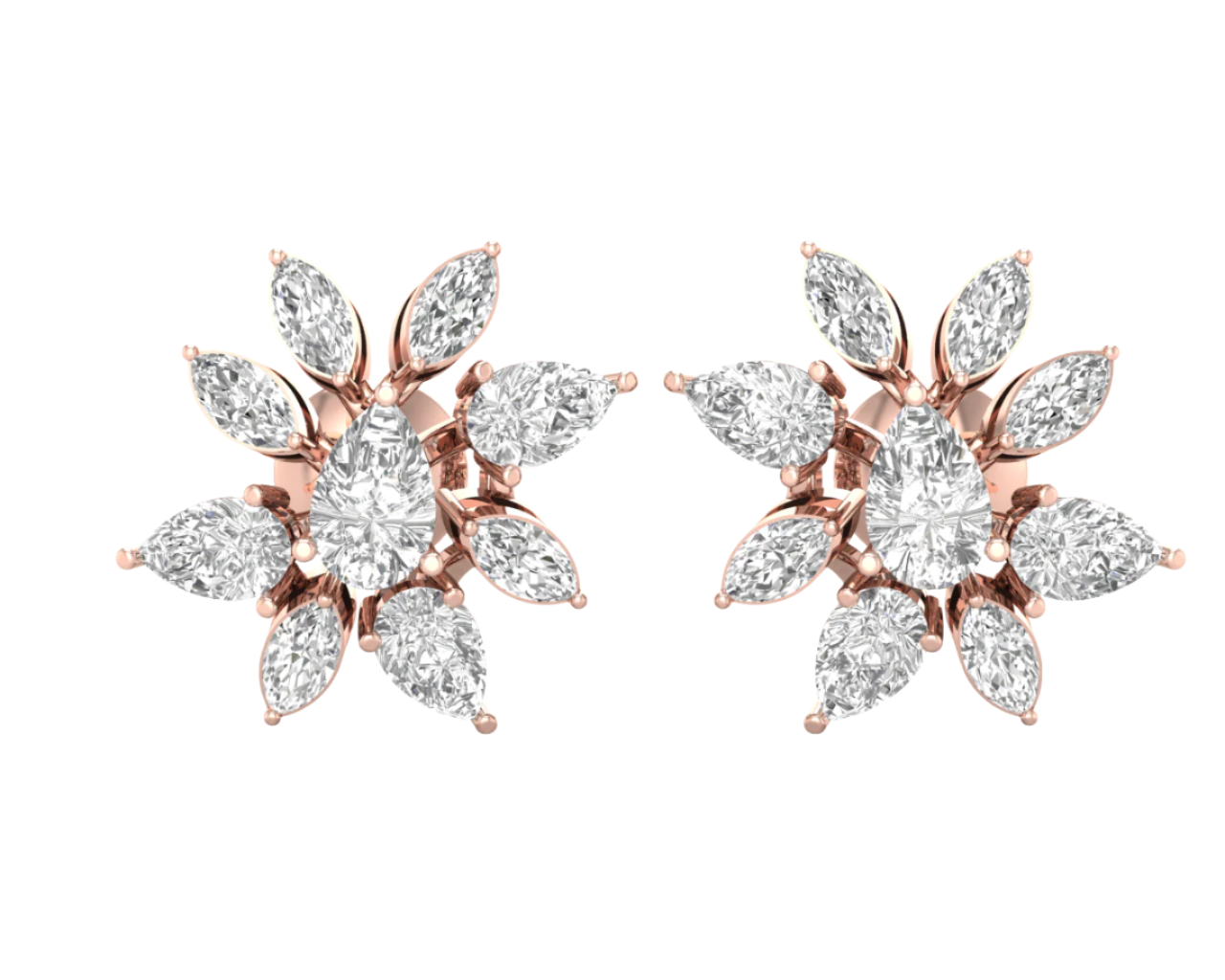 Sparkle Bloom Diamond Earrings