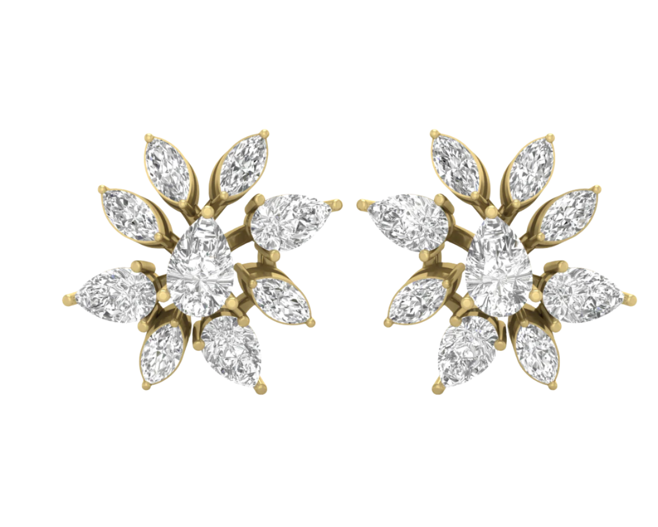 Sparkle Bloom Diamond Earrings