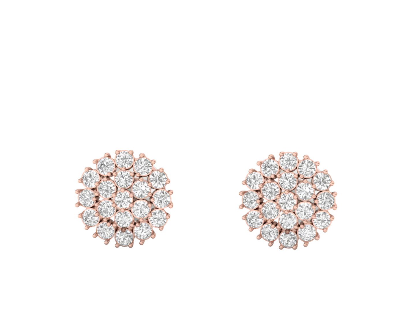 Sparkling Diamond Cluster Studs