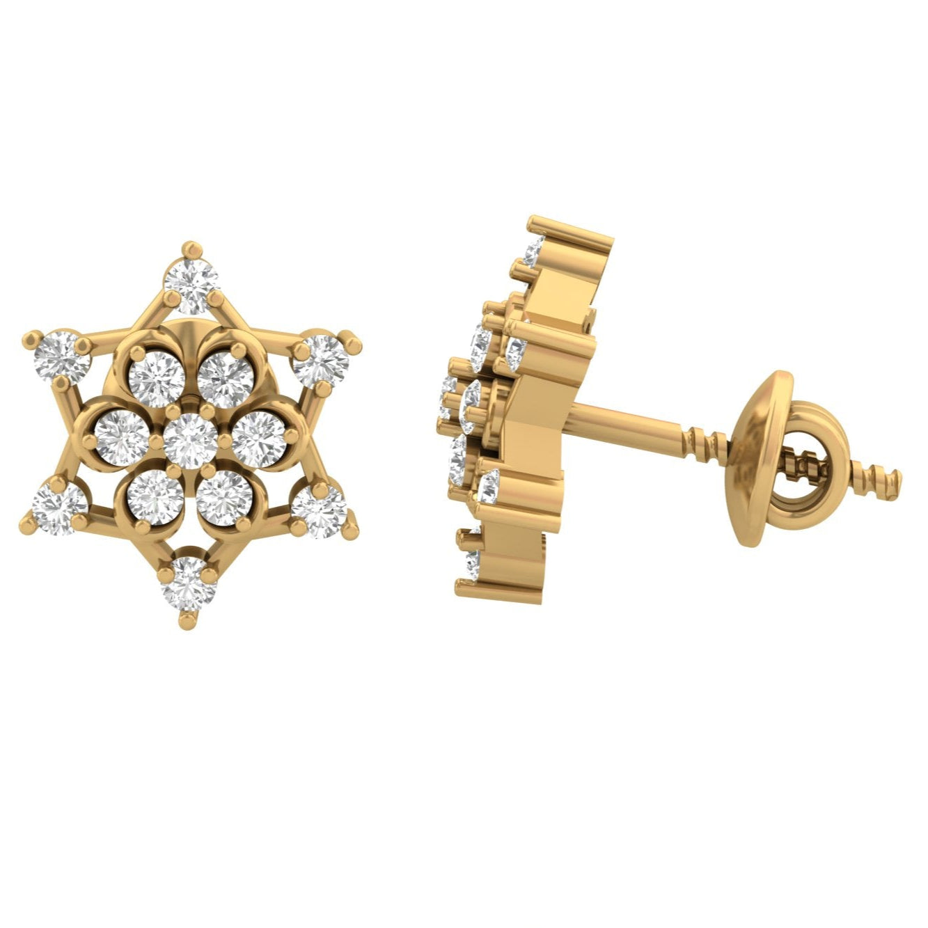 Diamond Starburst Earrings