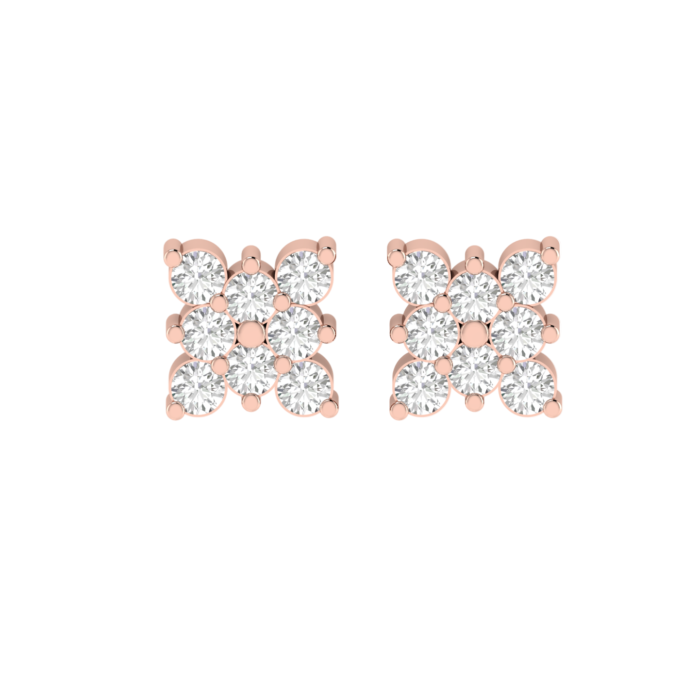 Diamond Grid Studs