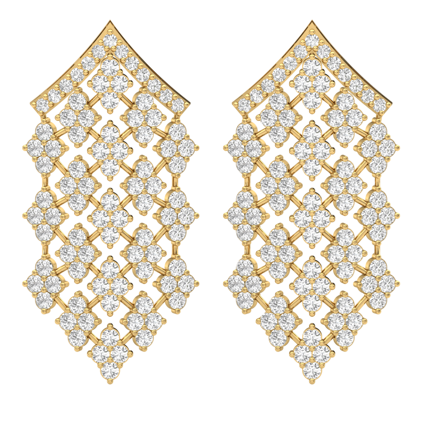 Starfall Diamond Drop Earrings