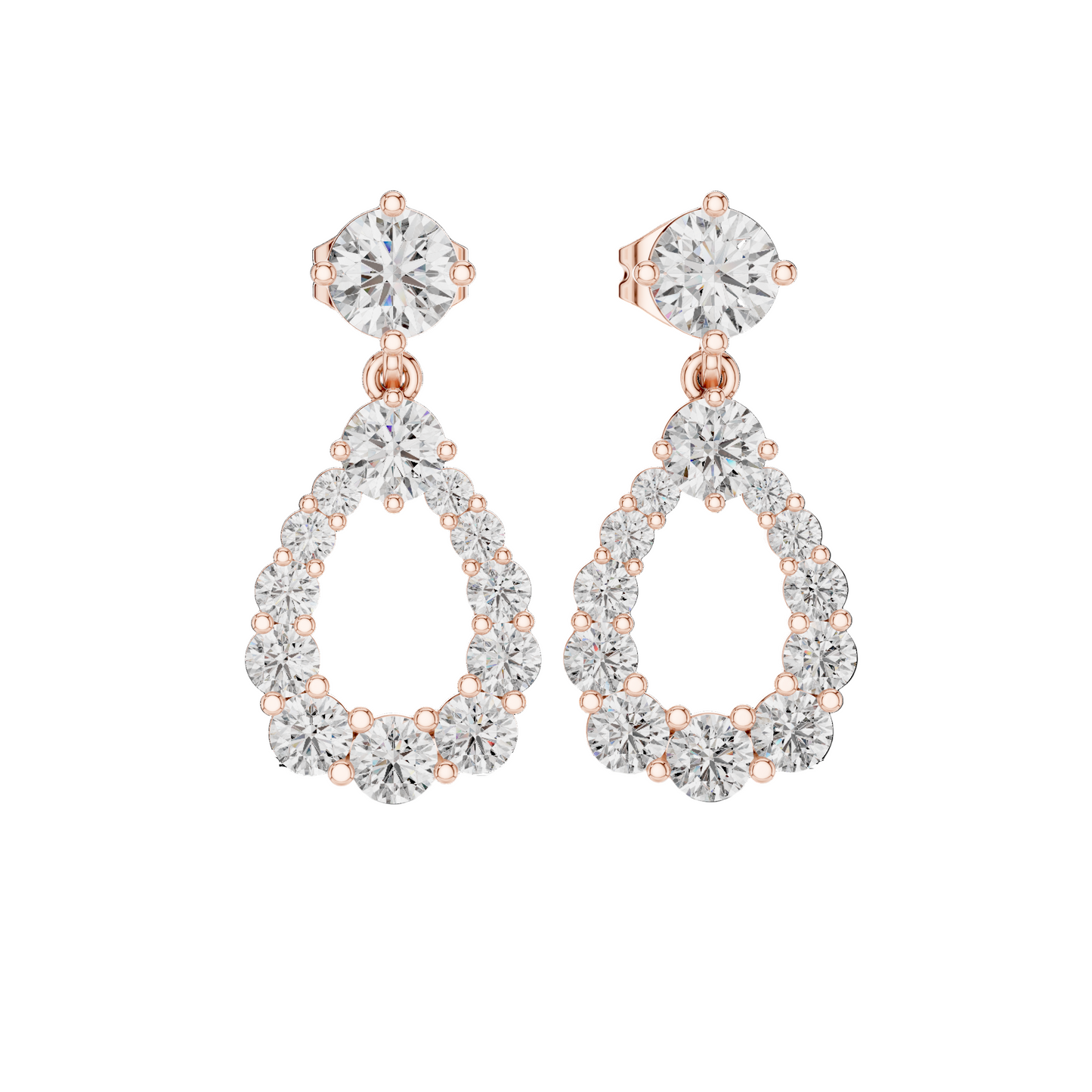 Serene Drop Diamond Earrings