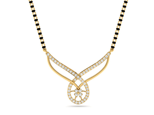Eternal Knot Diamond Mangalsutra