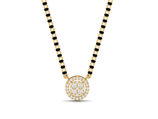 Eternal Sparkle Halo Diamond Mangalsutra