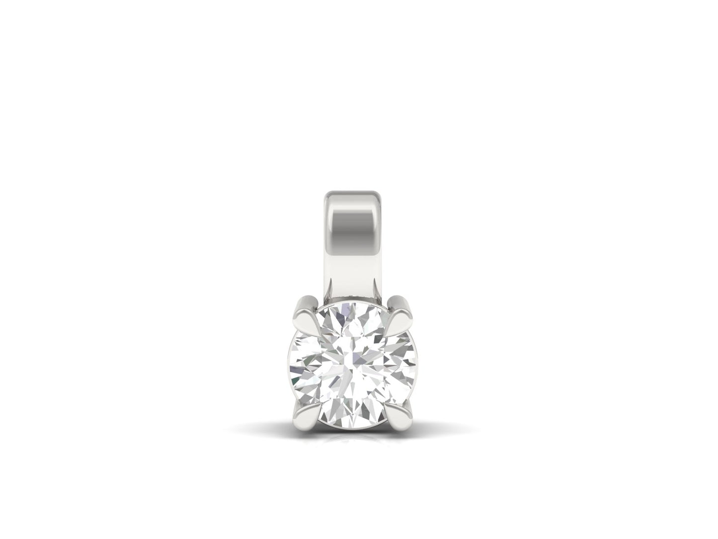 1.0 Carat Round Hanging Pendant (without Chain)