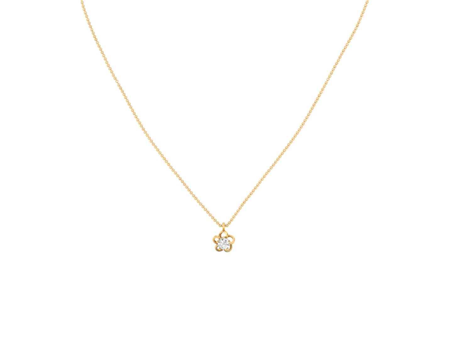 0.60 Carat Diamond Flower Pendant (without Chain)
