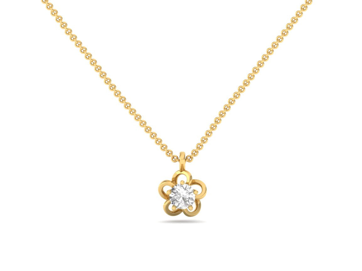 0.60 Carat Diamond Flower Pendant (without Chain)