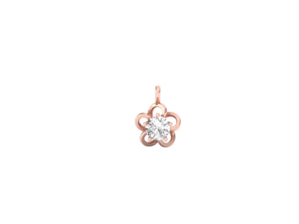 0.60 Carat Diamond Flower Pendant (without Chain)