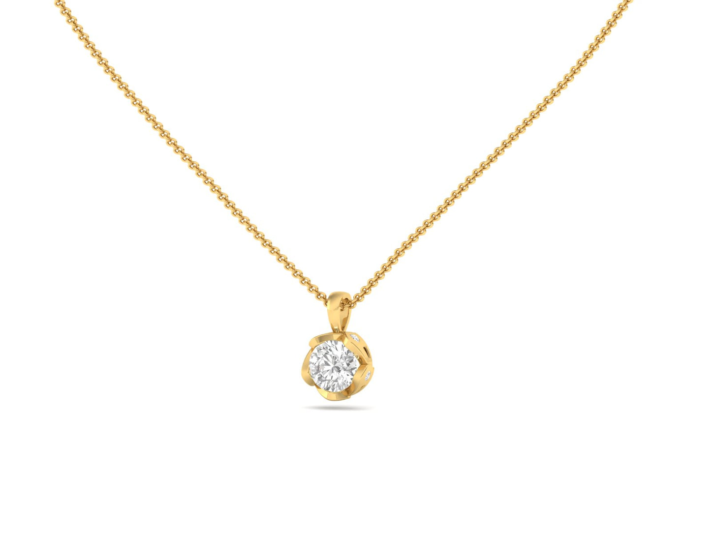1.0 Carat Cluster Diamond Pendant (without Chain)