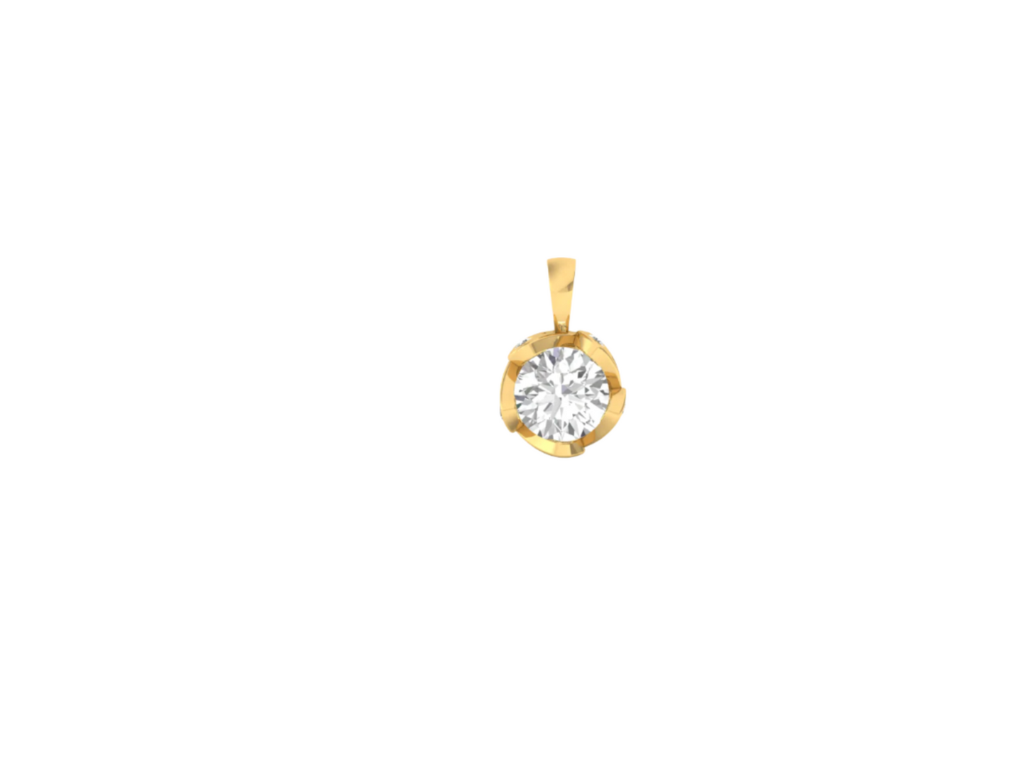 1.0 Carat Cluster Diamond Pendant (without Chain)