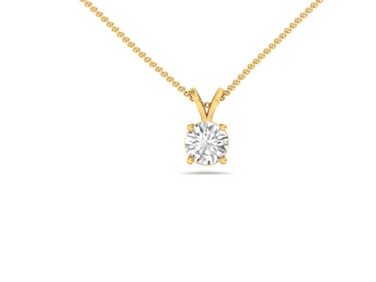0.5 Carat Round Solitaire Pendant (without Chain)