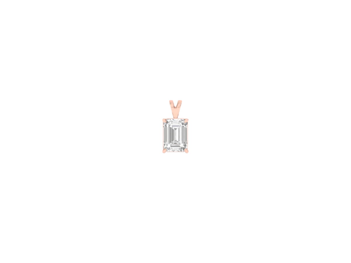 0.50 Carat Emerald Solitaire Pendant (without Chain)