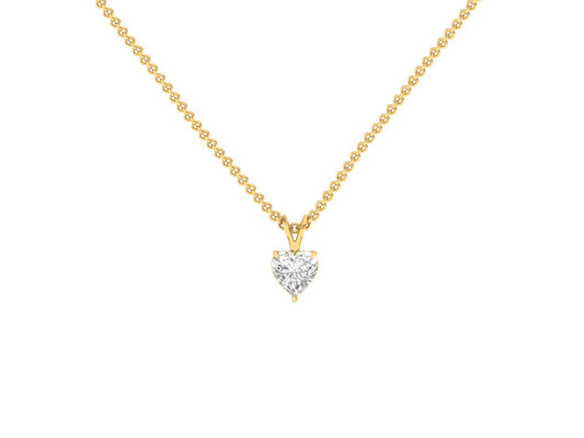 1.50 Carat Heart Solitaire Pendant (without Chain)