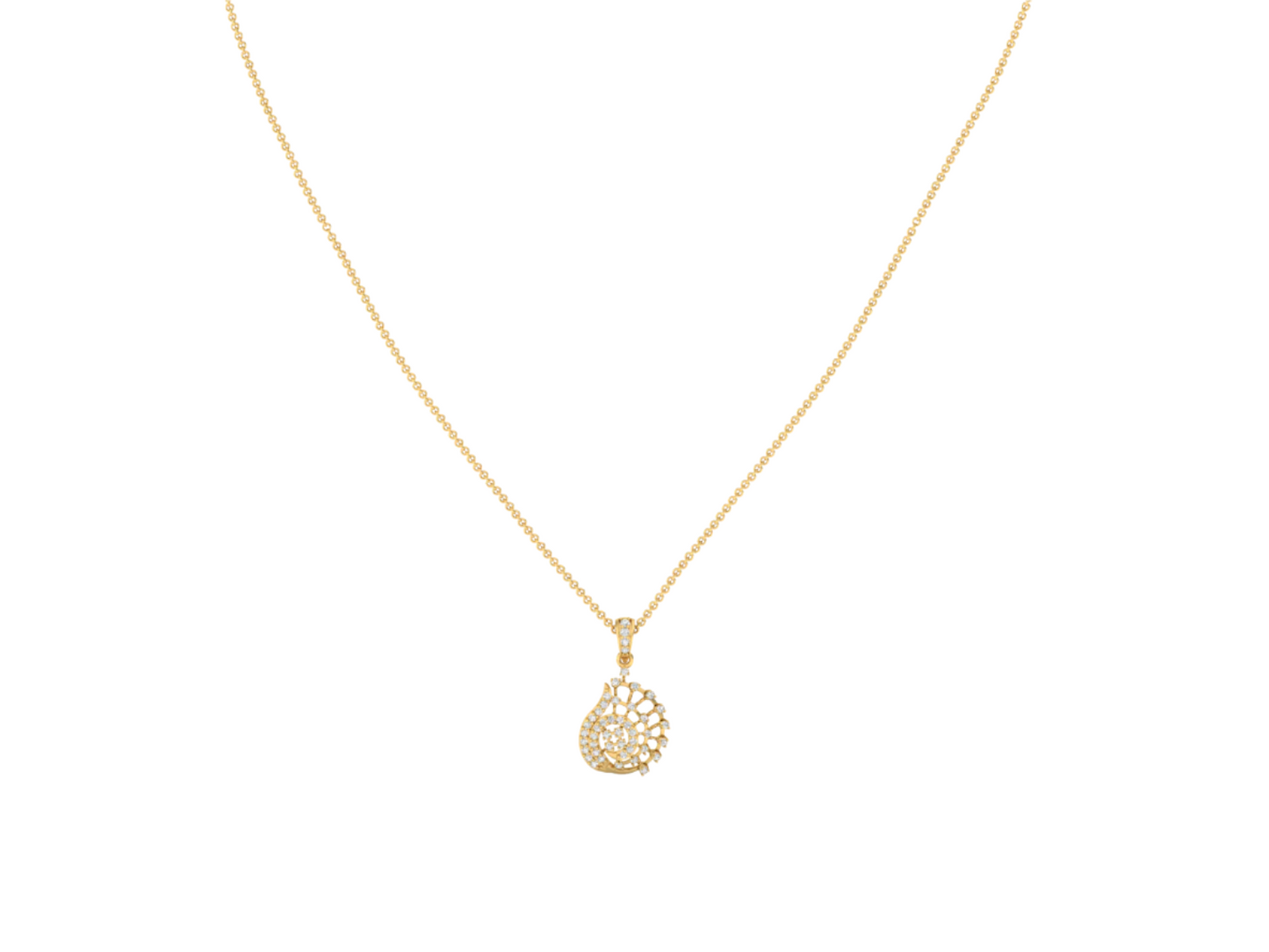 Sparkling Lamiro Diamond Pendant (without Chain)