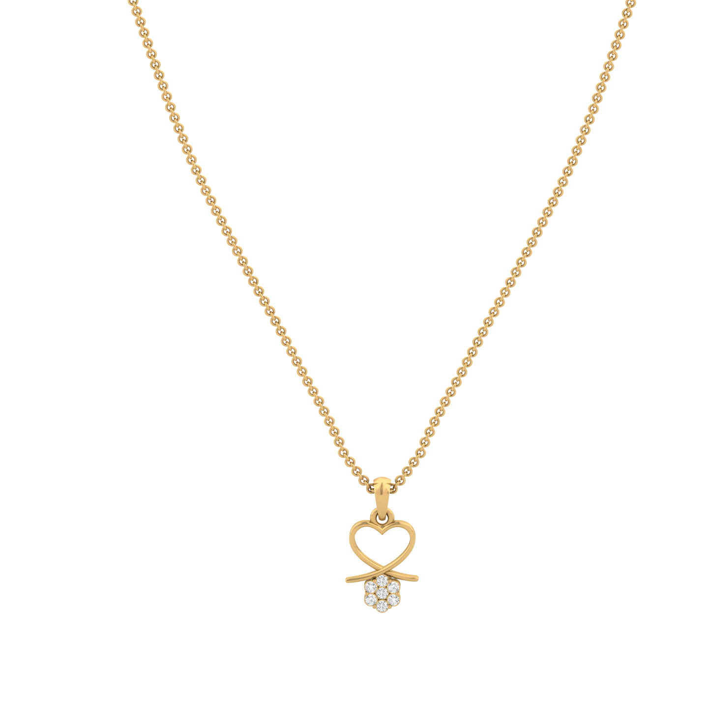 Love's Embrace Diamond Pendant (without Chain)