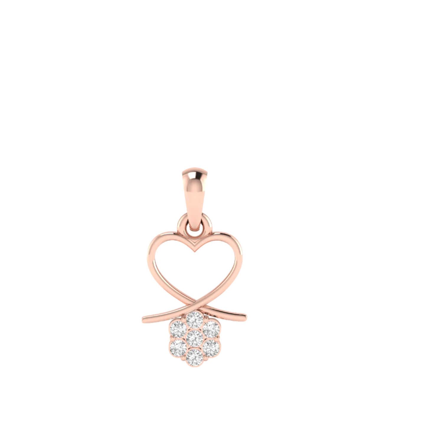 Love's Embrace Diamond Pendant (without Chain)