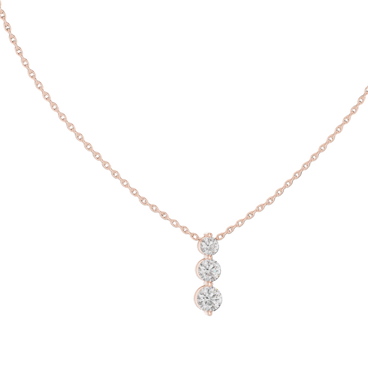 Trinity Sparkle Diamond Pendant (with Chain)