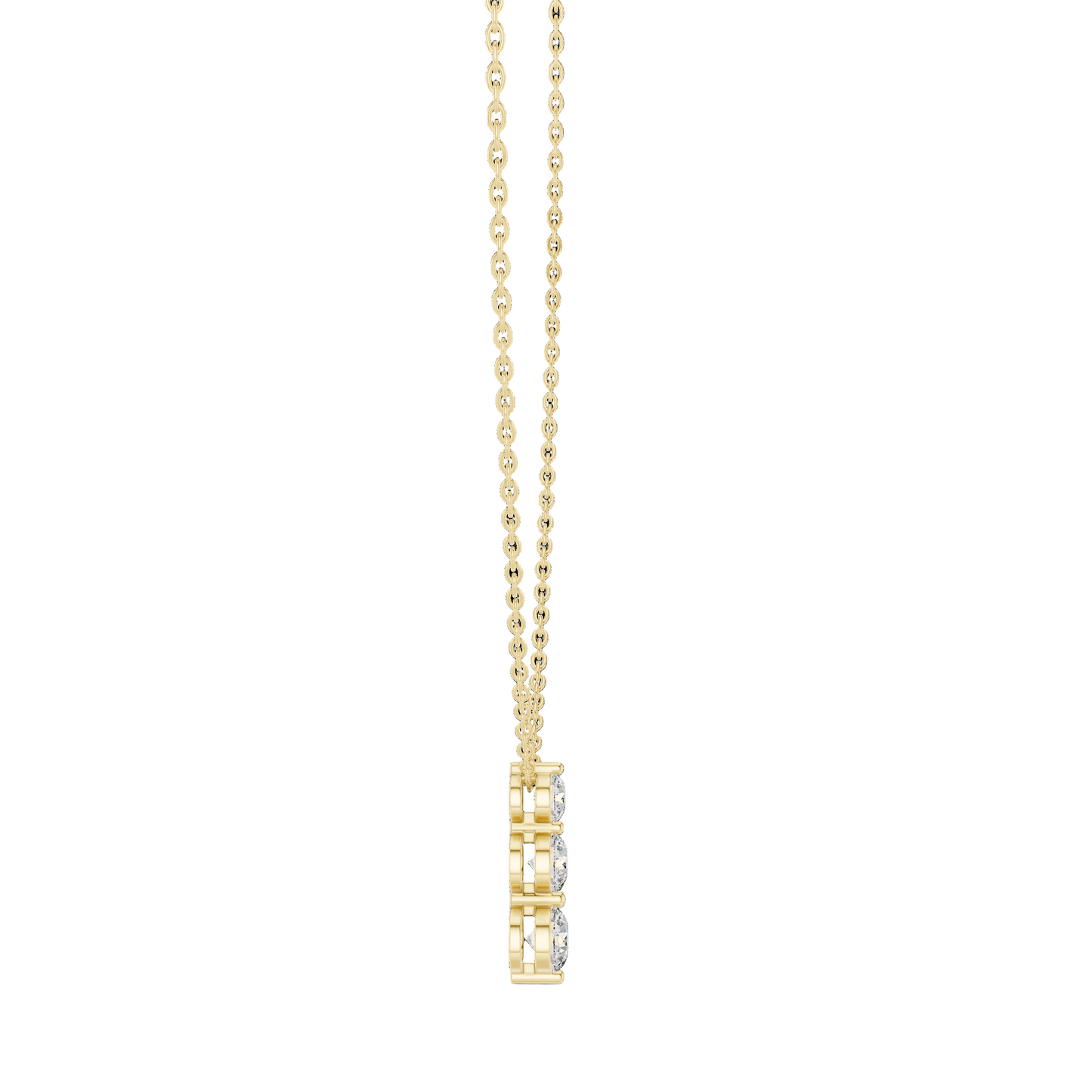 Trinity Sparkle Diamond Pendant (with Chain)