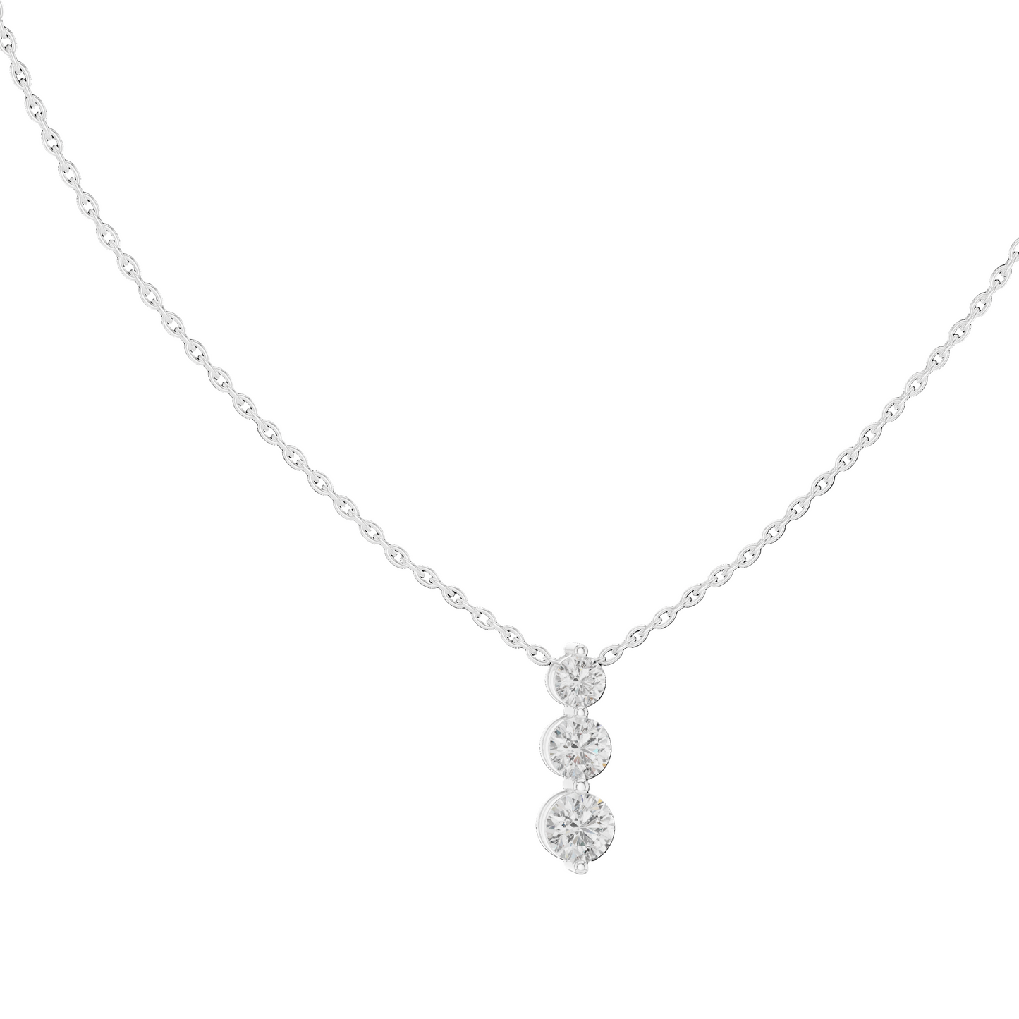 Trinity Sparkle Diamond Pendant (with Chain)