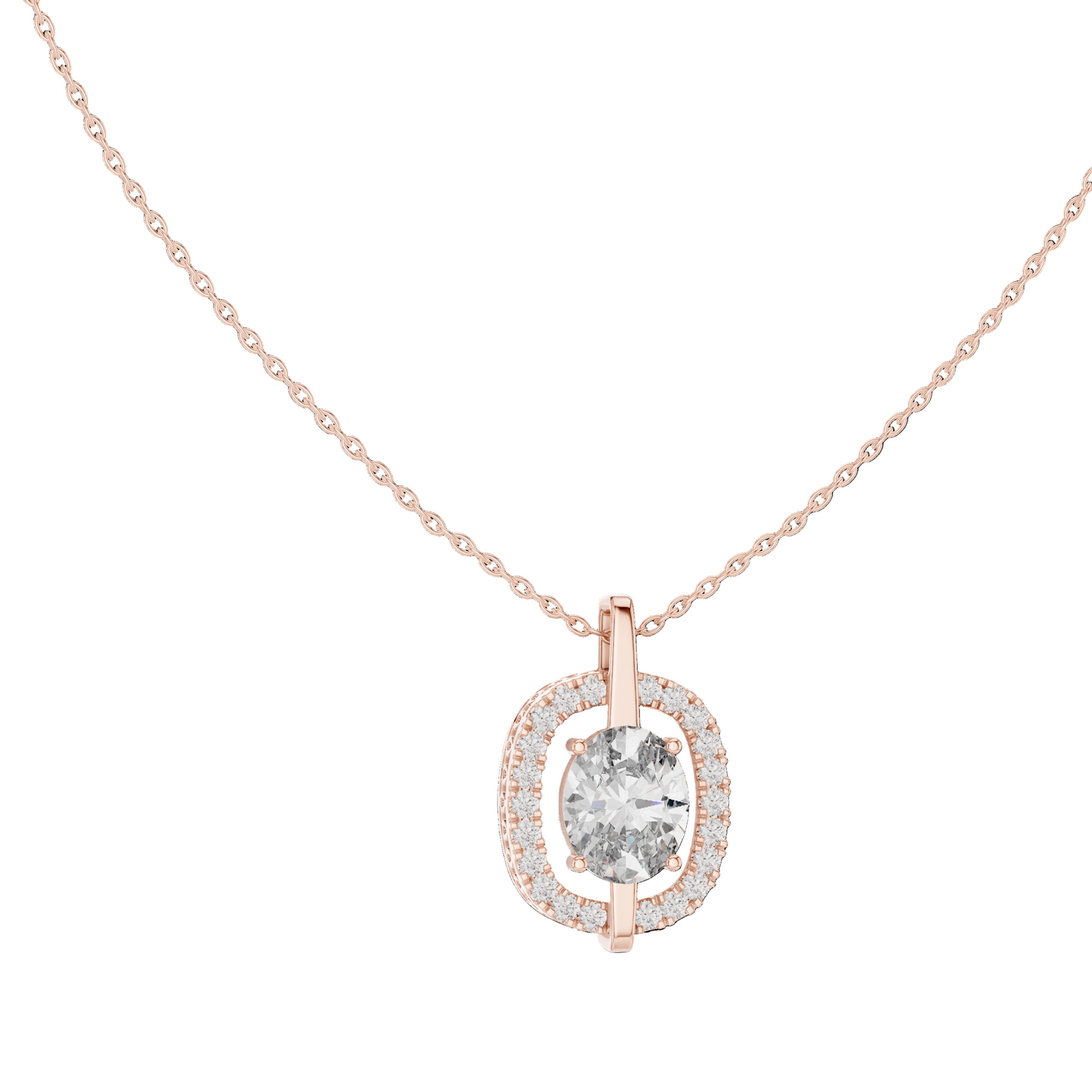 Celestial Orbit Floating Diamond Pendant (without Chain)