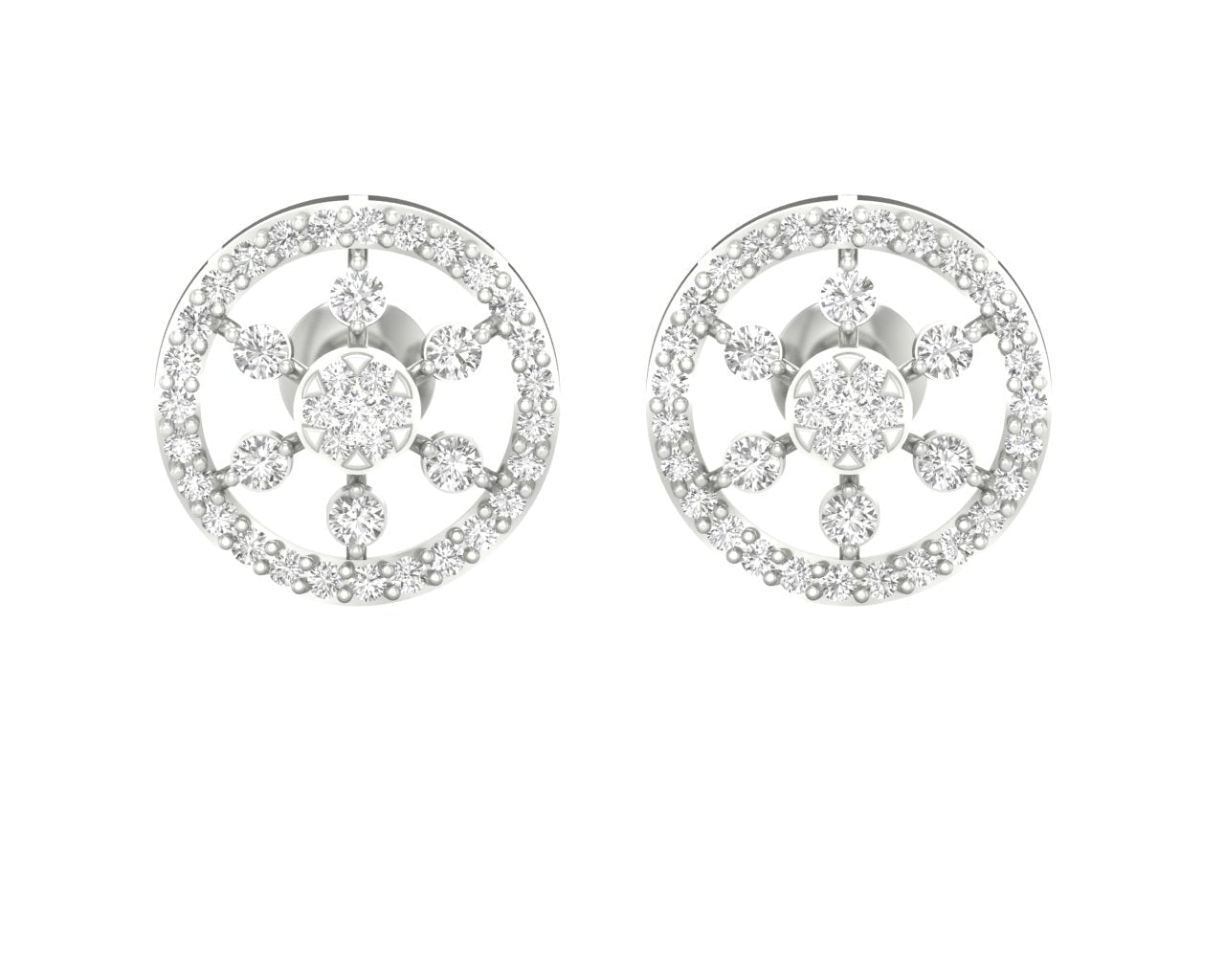 Sunburst Diamond Earrings