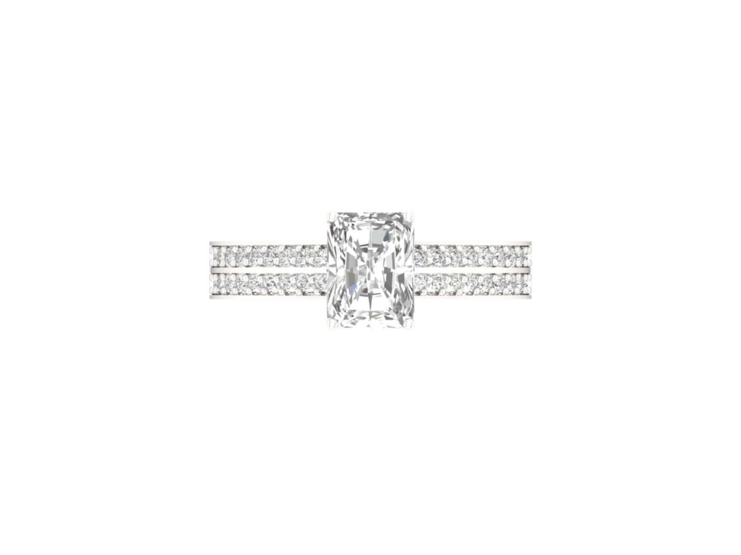 1.50 Carat Radiant Cut Engagement Ring