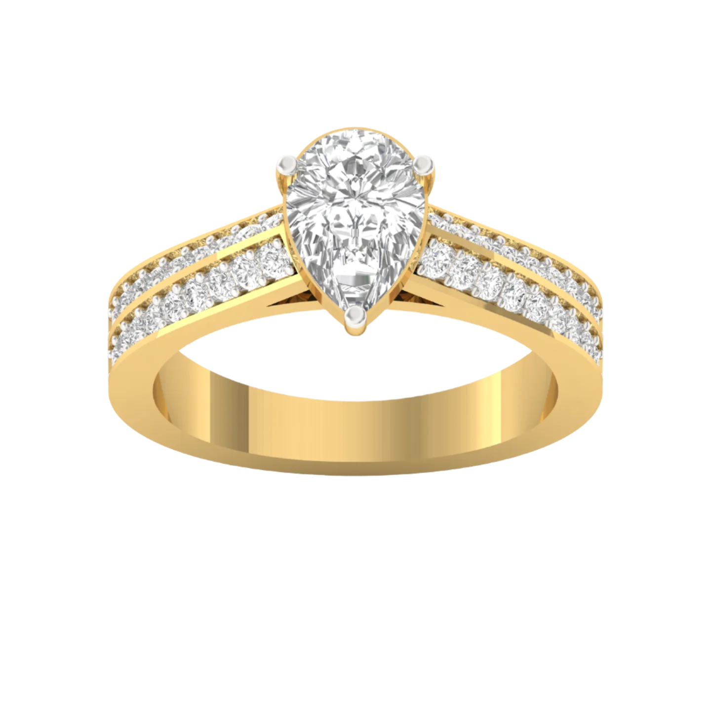 1.50 Carat Pear Cut Engagement Ring