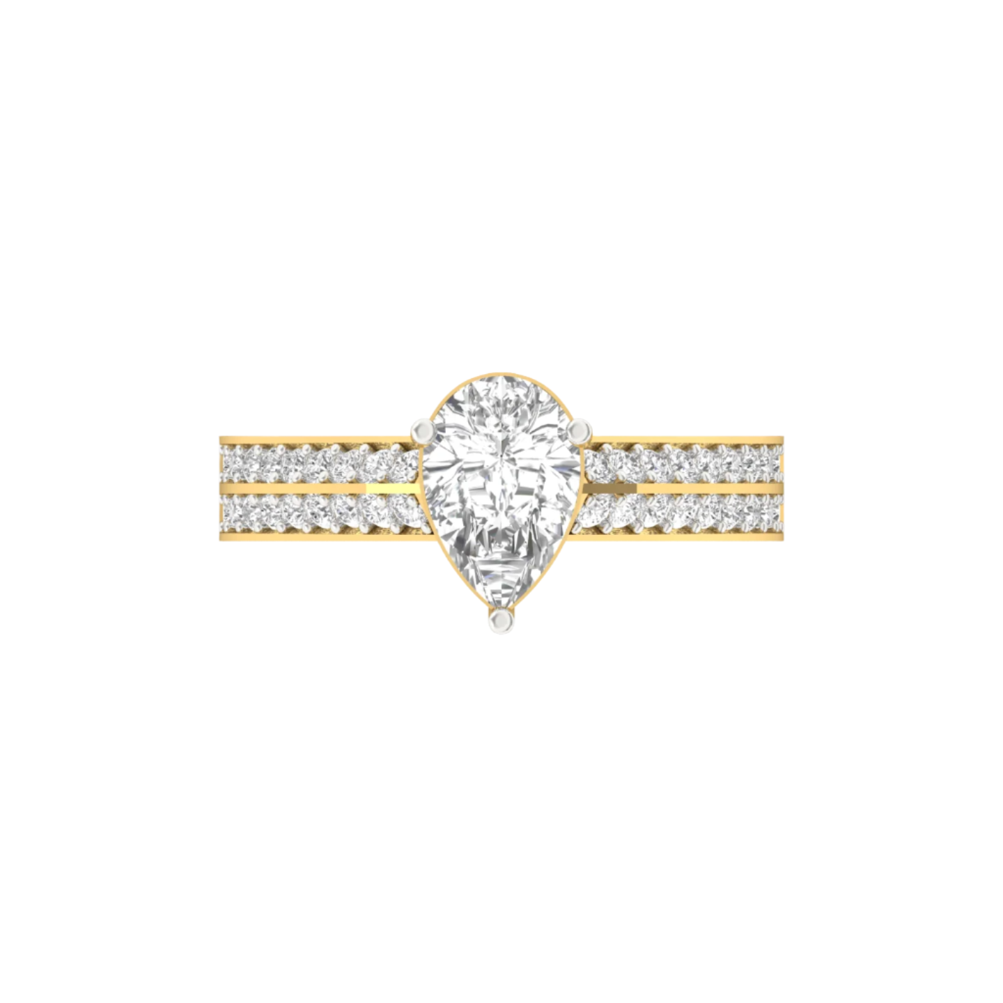 1.50 Carat Pear Cut Engagement Ring