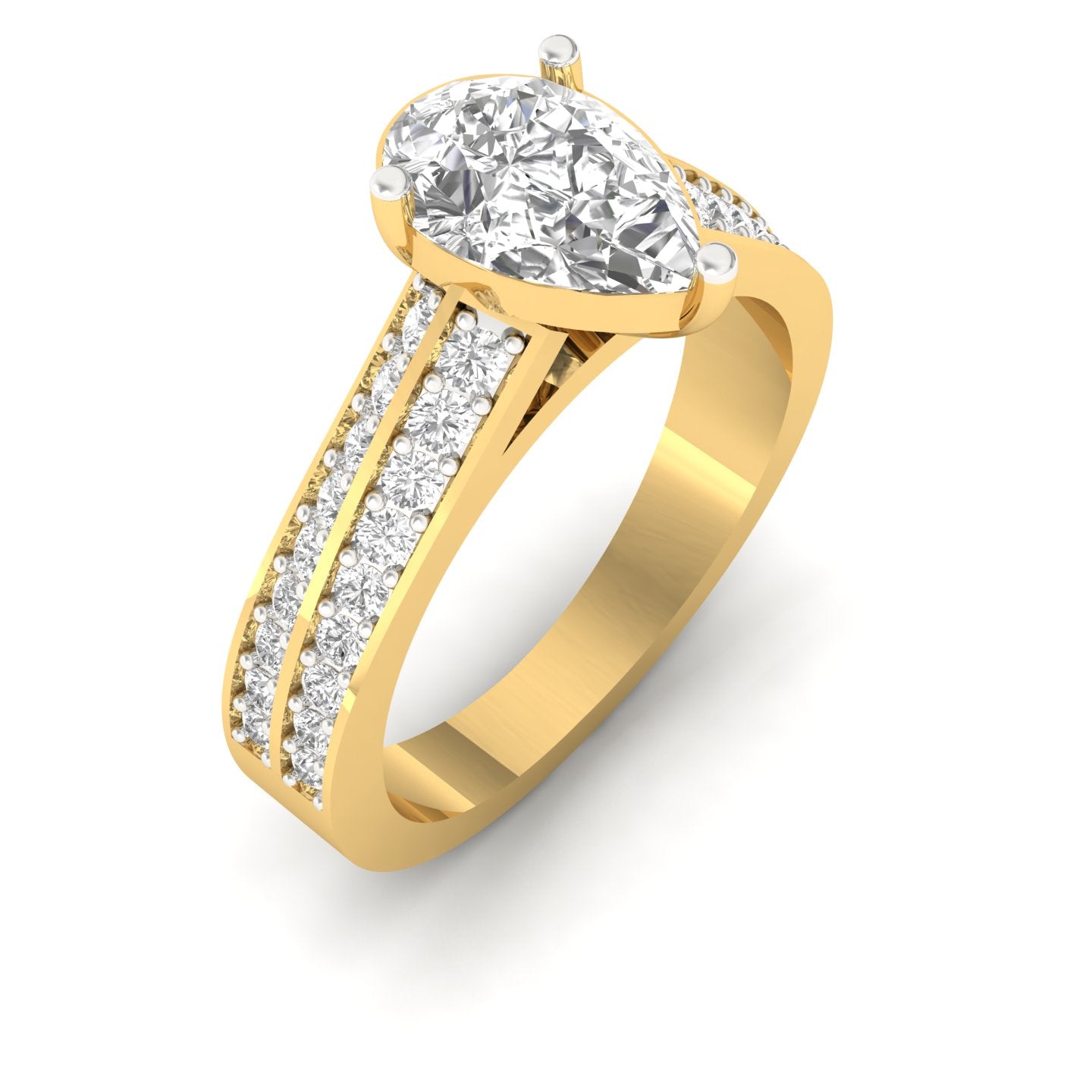 1.50 Carat Pear Cut Engagement Ring
