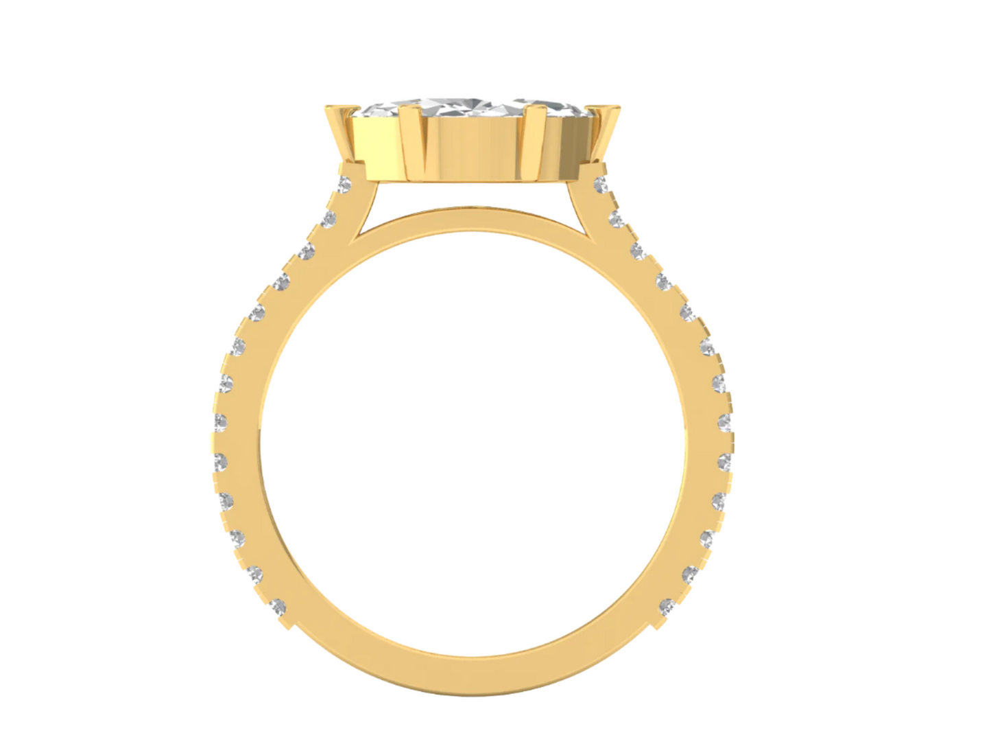 1.0 Carat Marquise Cut Engagement Ring