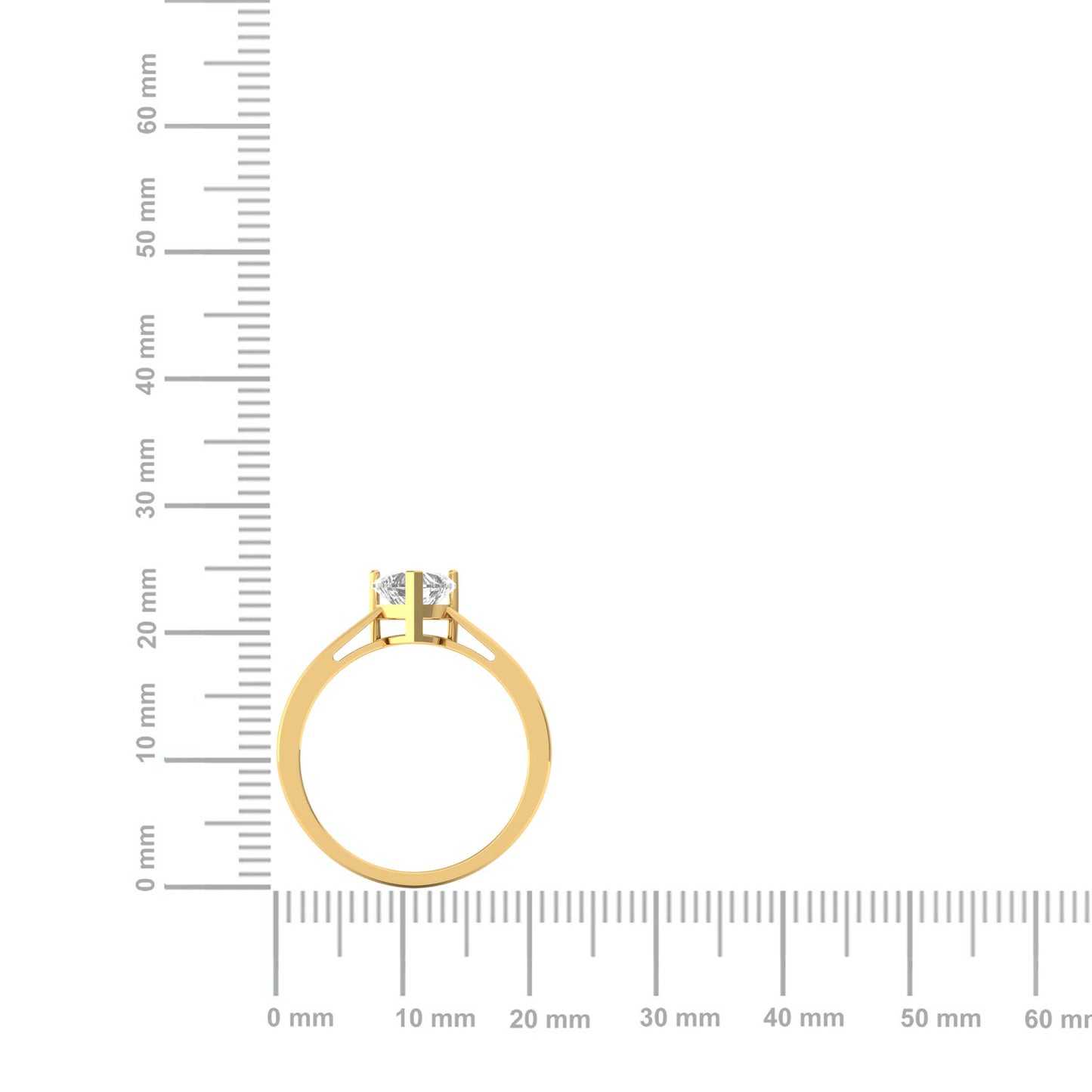 1.0 Carat Solitaire Heart Diamond Ring