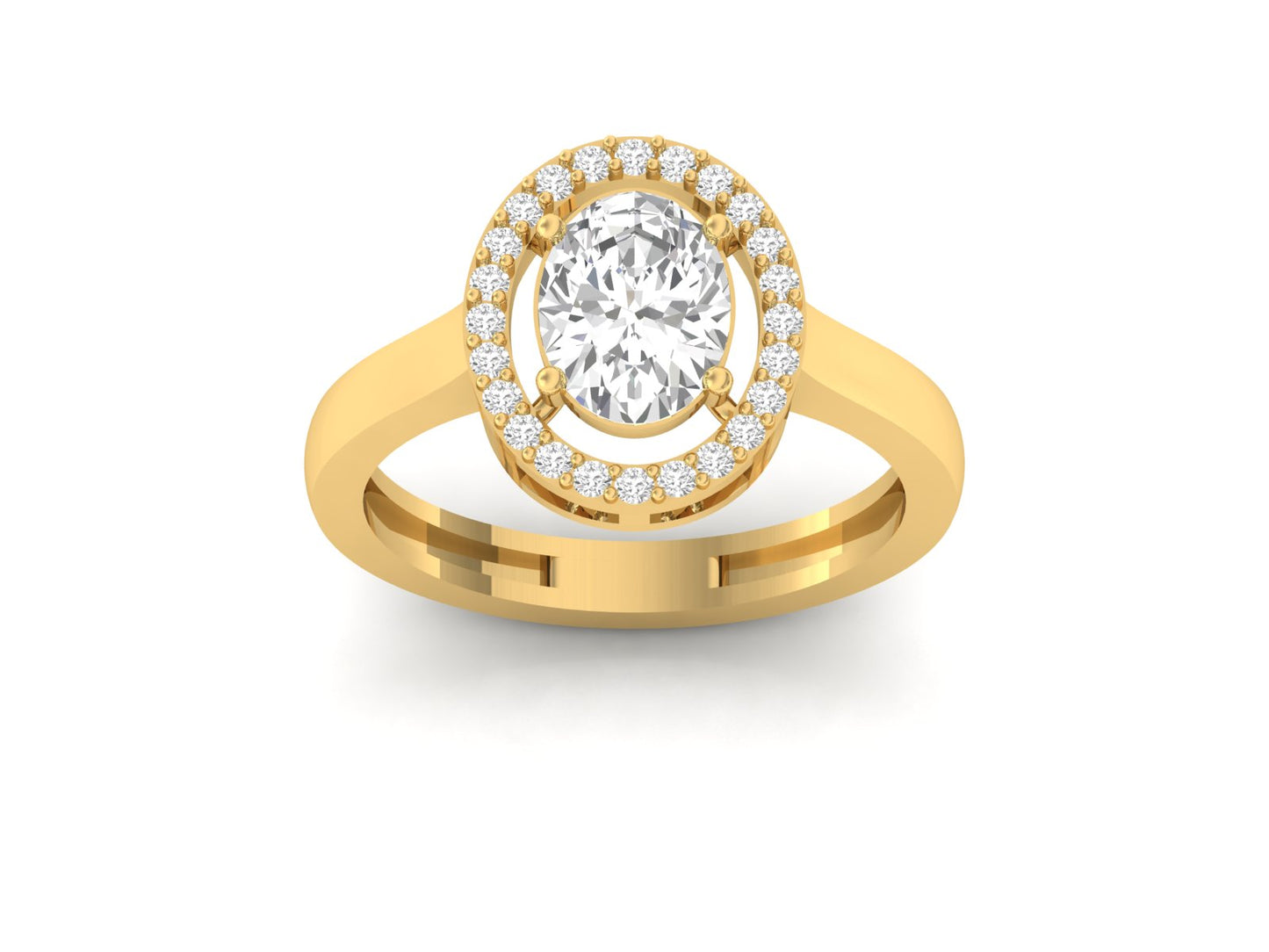 1.50 Carat Oval Solitaire Ring