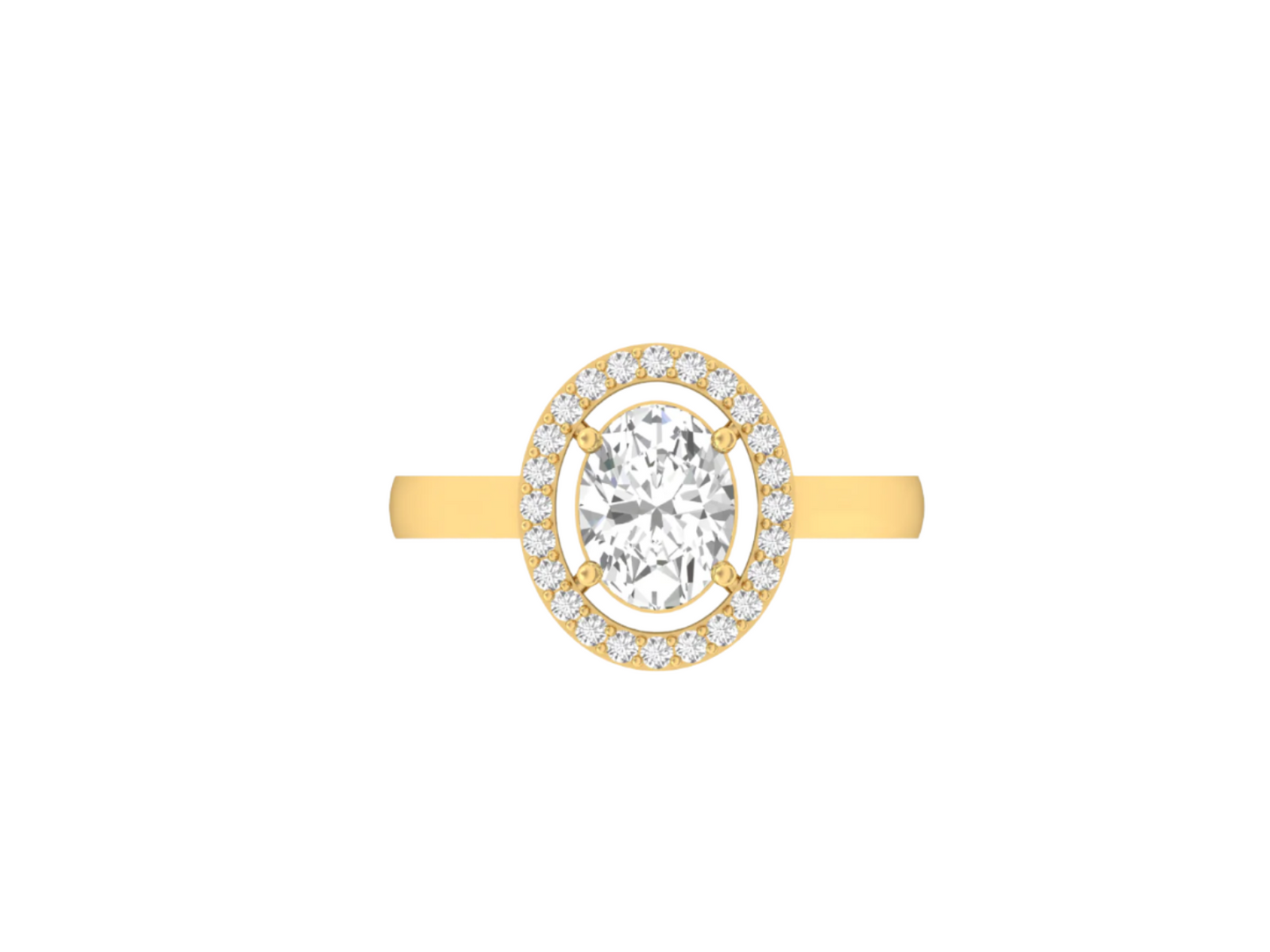 1.50 Carat Oval Solitaire Ring