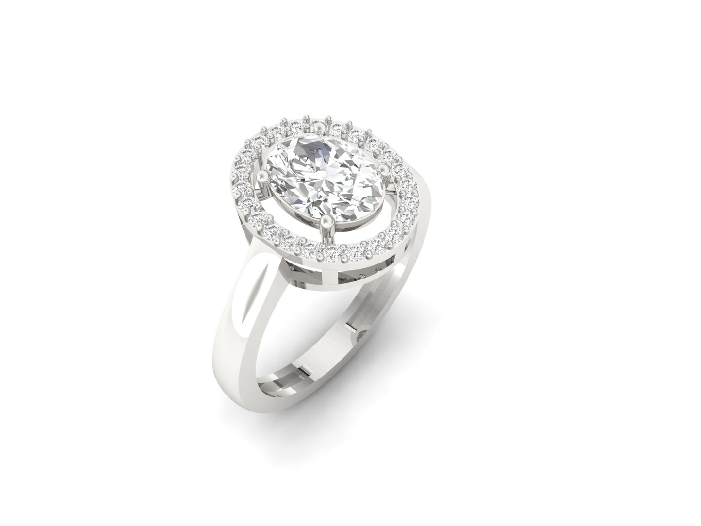 1.50 Carat Oval Solitaire Ring