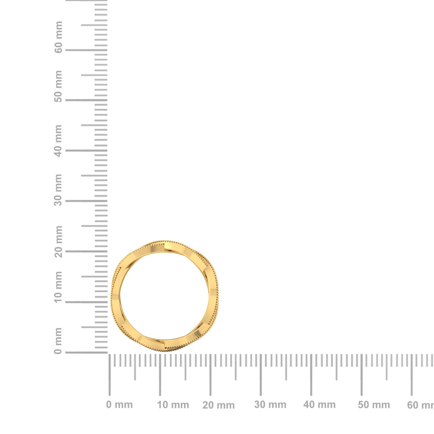 Twisted Infinity Diamond Ring