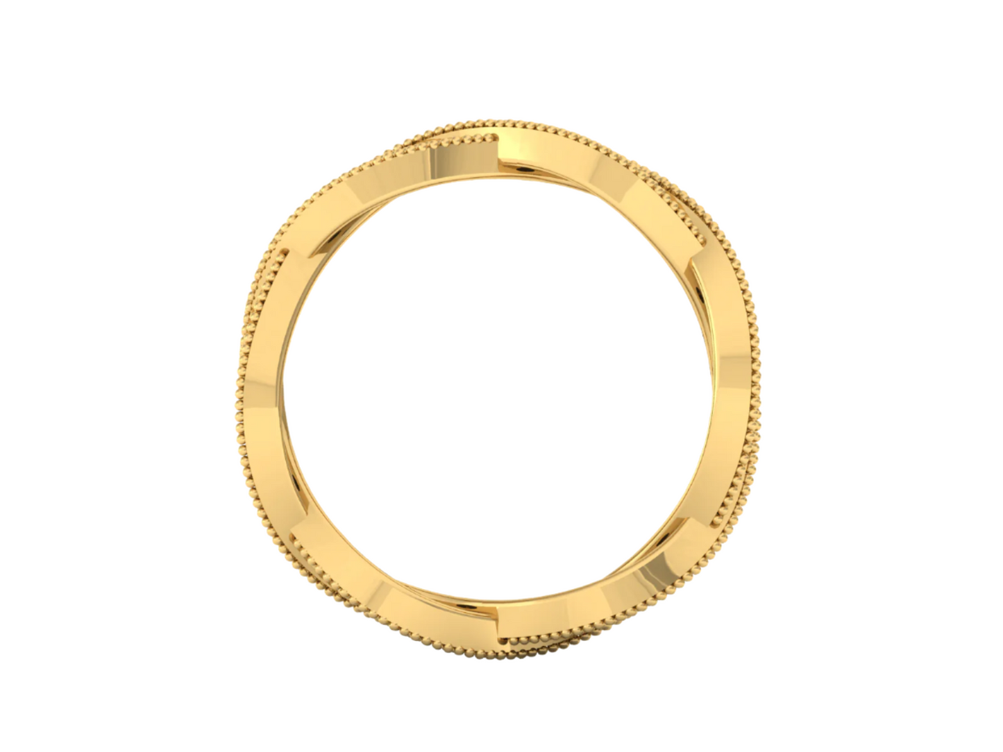 Twisted Infinity Diamond Ring