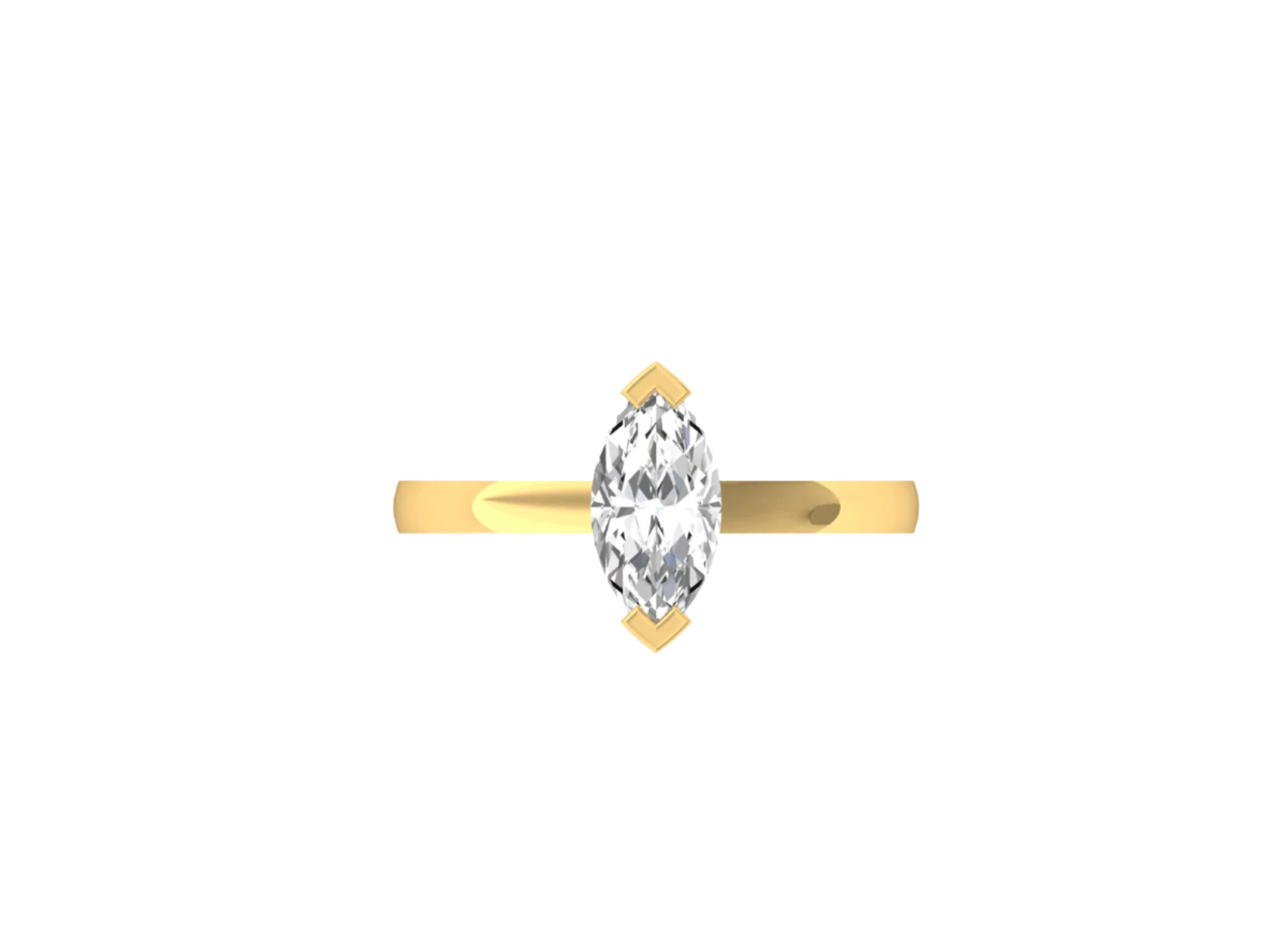 1.0 Carat Marquise Solitaire Ring