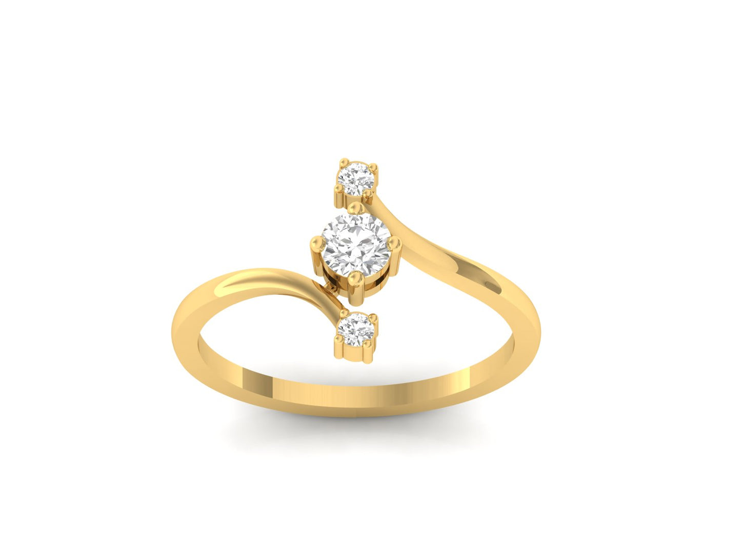 Three Star Diamond Ring