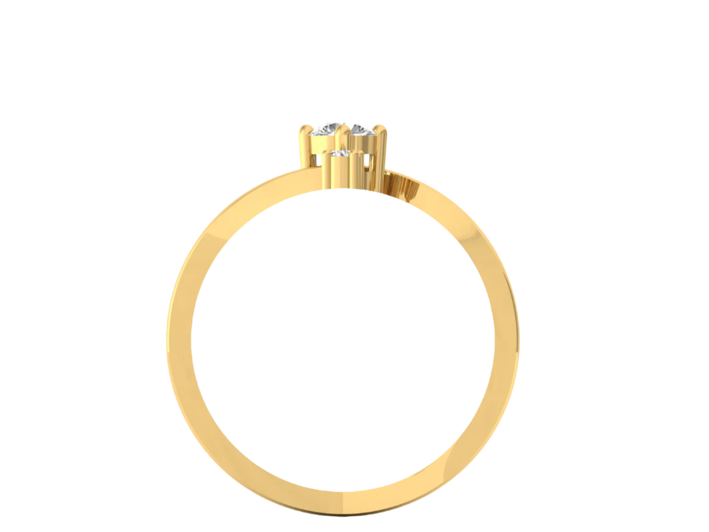 Three Star Diamond Ring