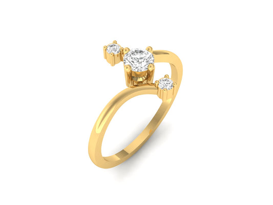 Three Star Diamond Ring