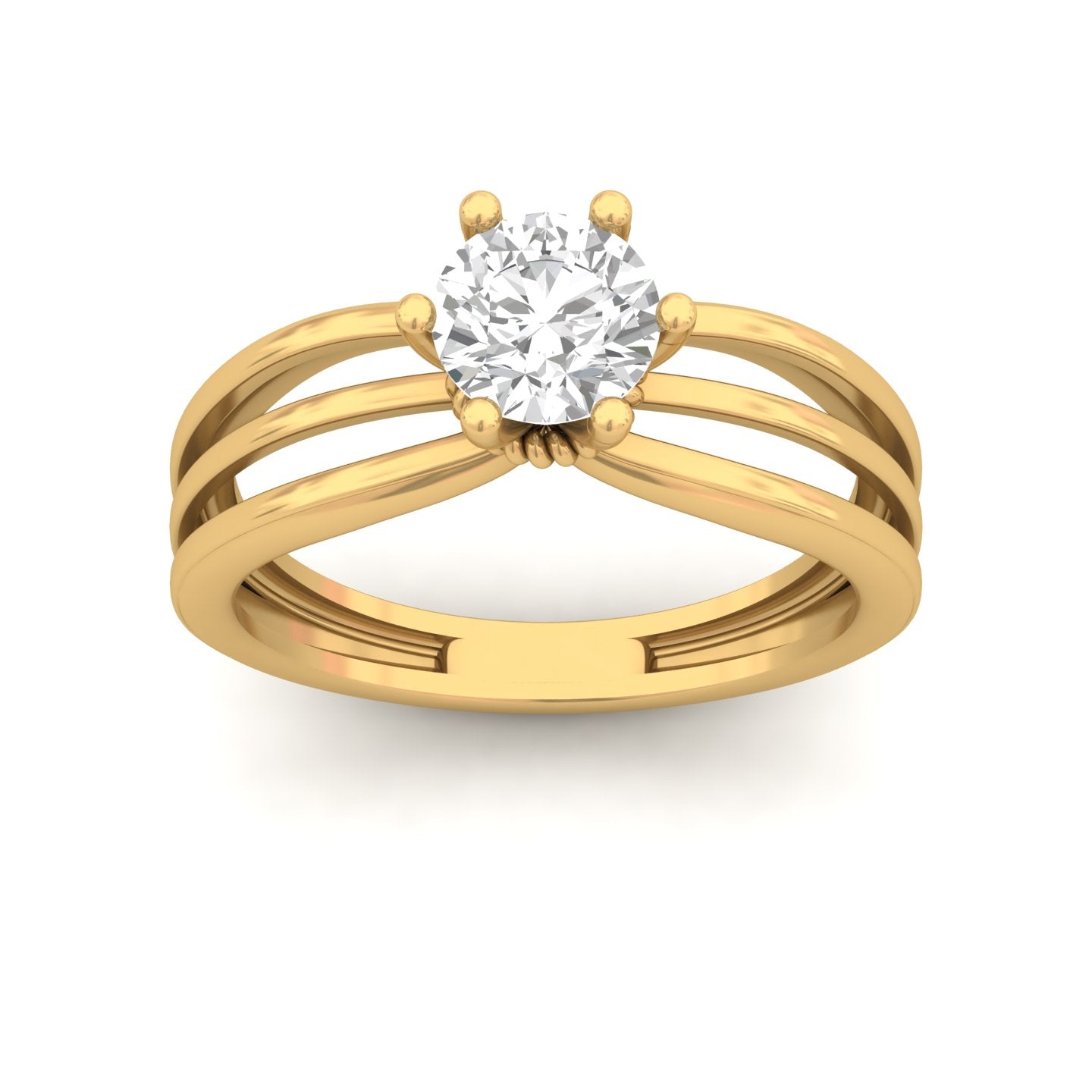 1.00 Carat Diamond Trellis Solitaire Ring